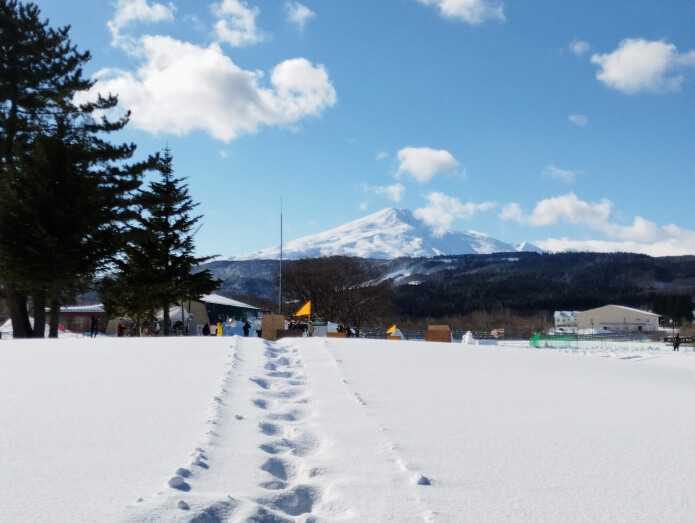 冬の鳥海山